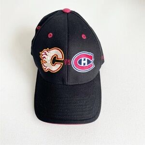 Reebok 2011 Heritage Classic Embroidered Flames Canadiens Black Hat Cap Calgary